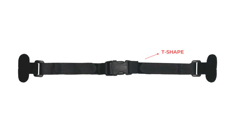 Chin straps T-shape 