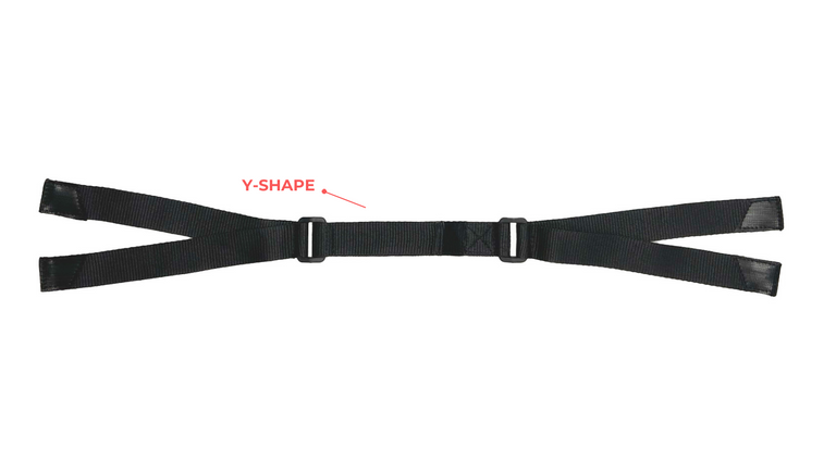 Chin straps Y-shape 